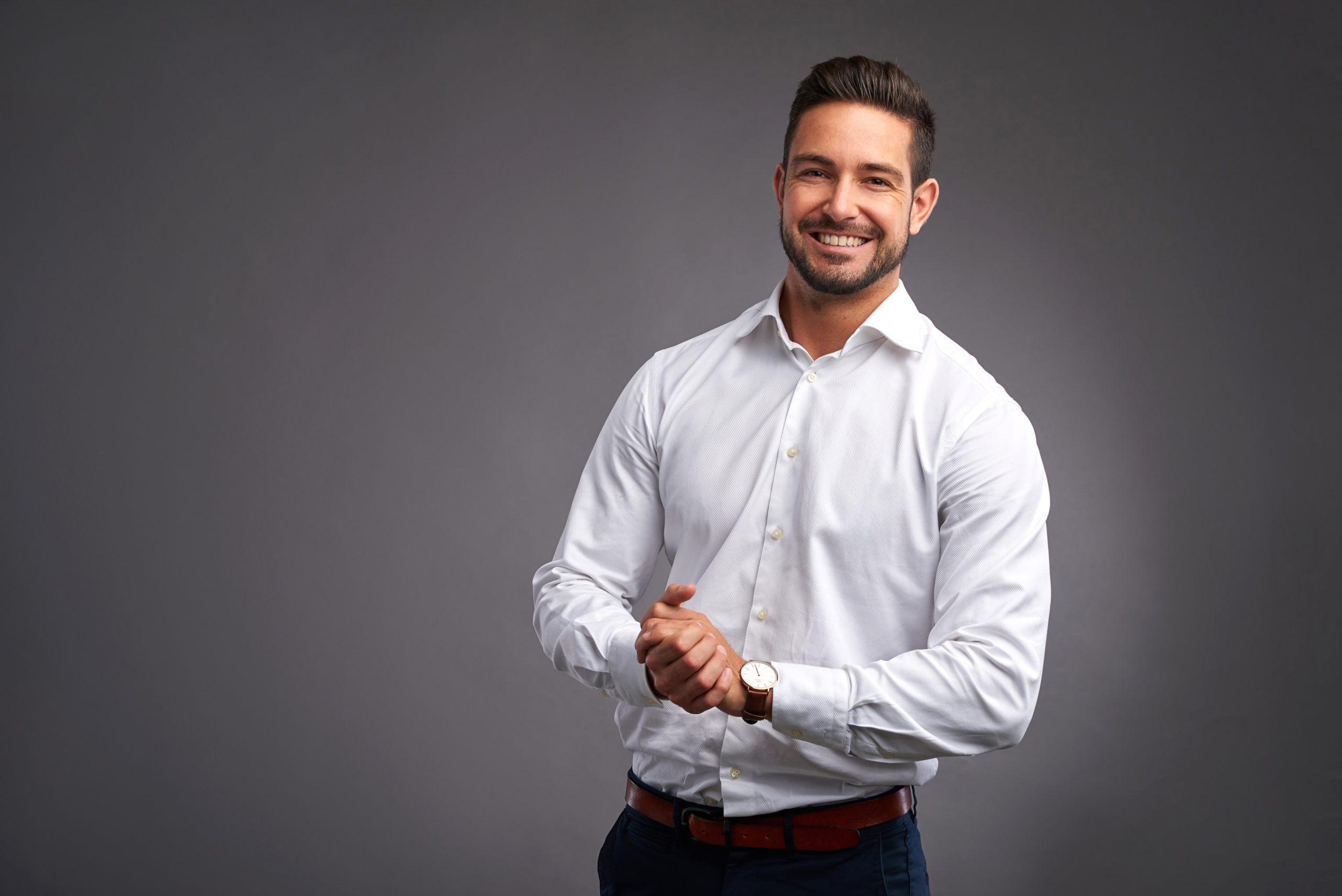 picture of confident man hypnosis for confidence Dallas.