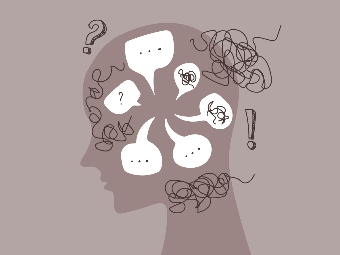 a mental diagram depicting what causes generalized anxiety disorder
